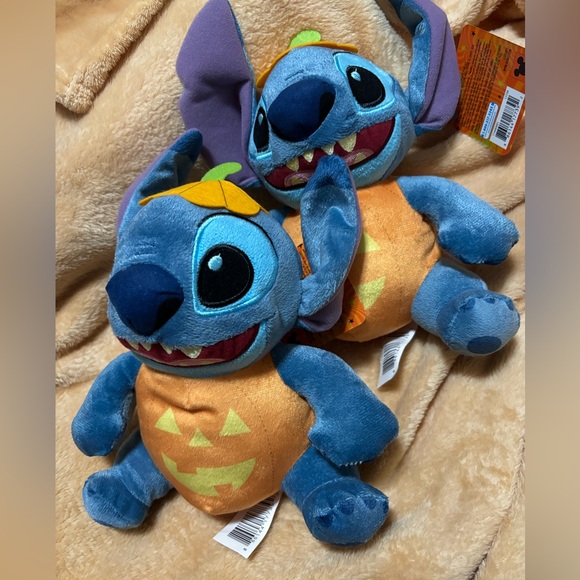 Disney Stitch Halloween Small Plush Pumpkin•Officially Licensed Toys• NWT - Picture 6 of 6